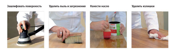Инструкции по сохранности мебели, обработанной ADLER Legno-Öl или ADLER Legno-Color